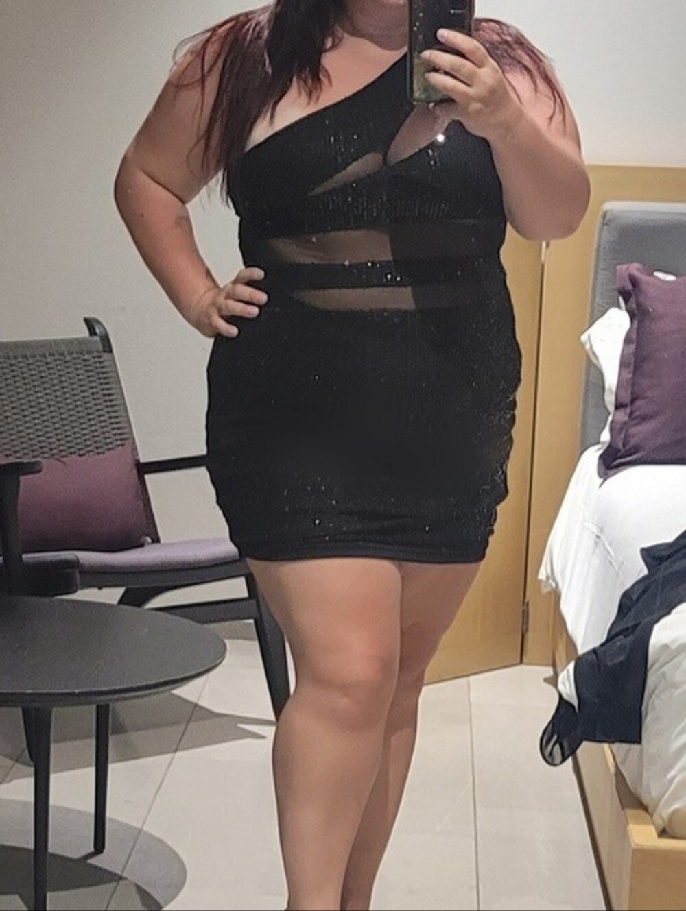 Parisian Sequin & Mesh Size 16 Dress
